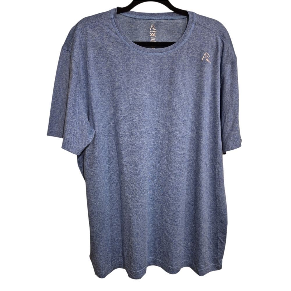 Rhoback Shirt Mens XXL Blue Performance  Golf Short Sleeve Blitz Tech Tee